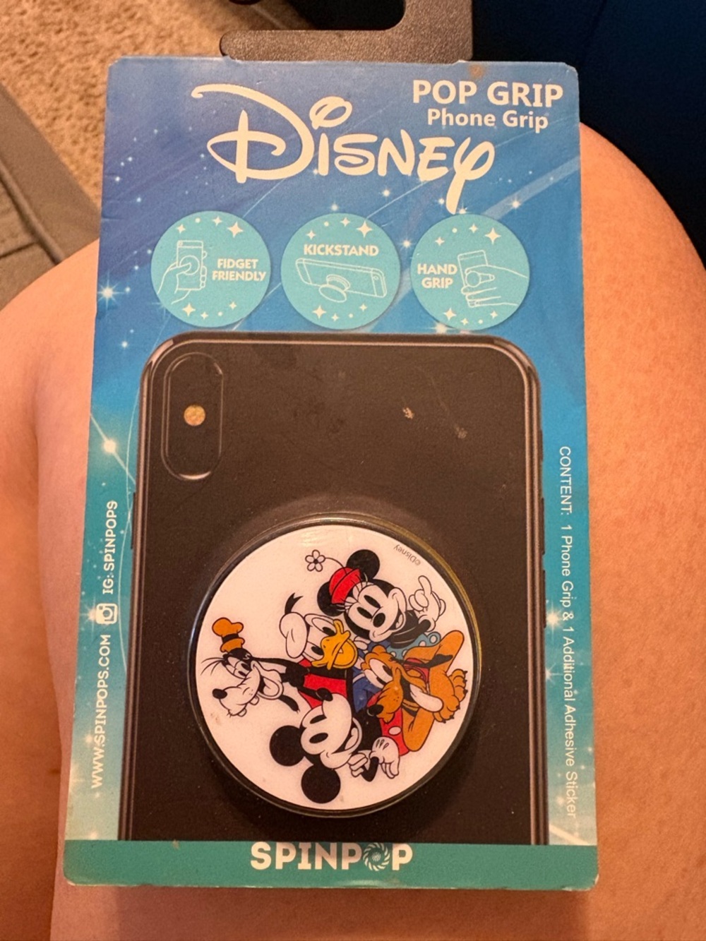Disney Spinpop Phone Grip Mickey Mouse And Friends Pop Grip NEW